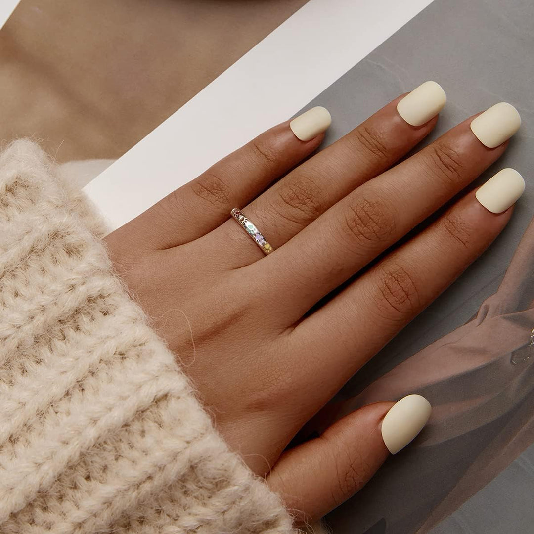 Sterling Silberring mit Pfotenabdruck.