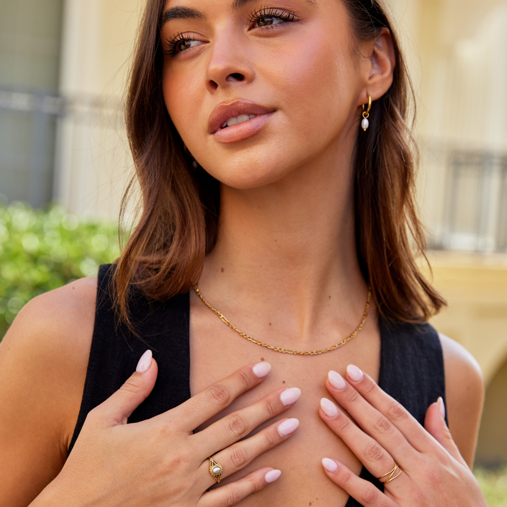 Königlich – Vintage-Perlenring