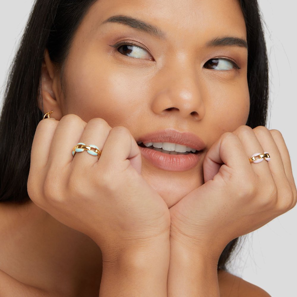 Blauer Reya-Kettenring