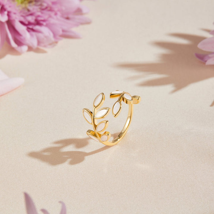 Serene – Ring mit Blattgold