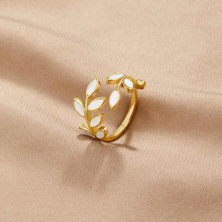 Serene – Ring mit Blattgold