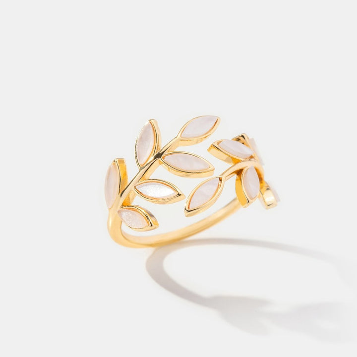 Serene – Ring mit Blattgold