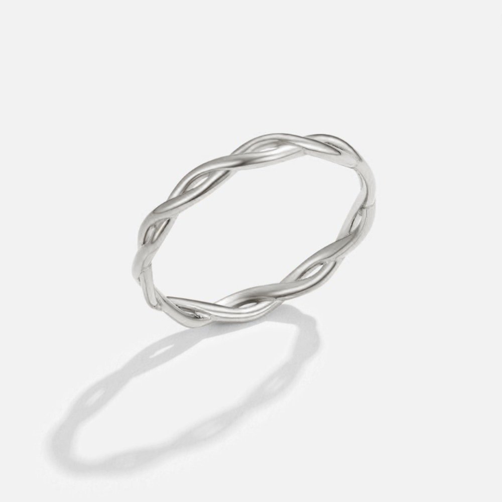 Infinity 18K Silber drehbarer Ring