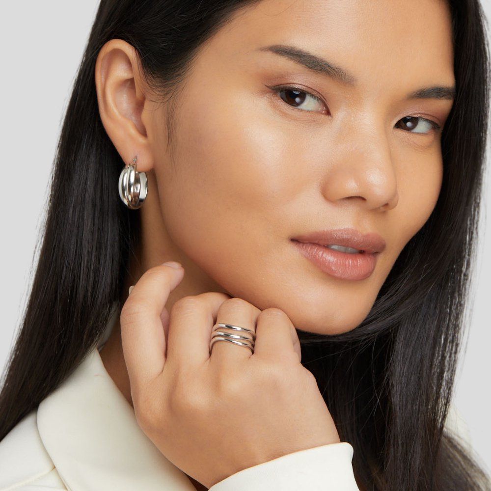 Kiya mehrschichtiger Silberring